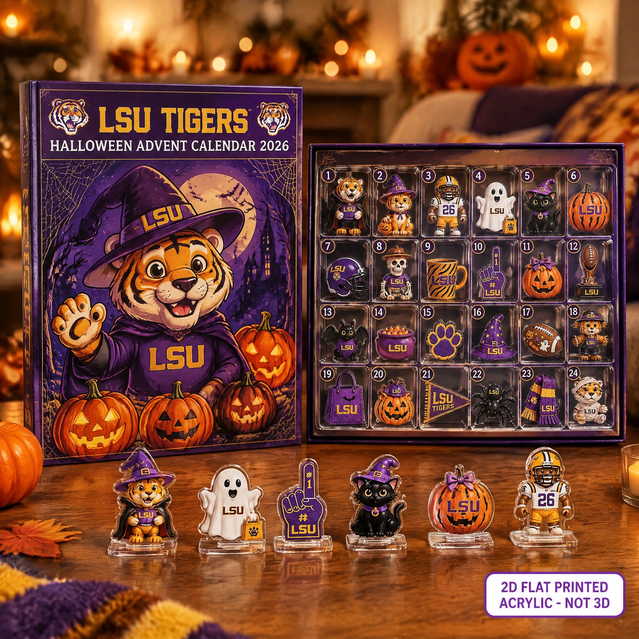 LSU Tigers Halloween Advent Calendar PBQ556X
