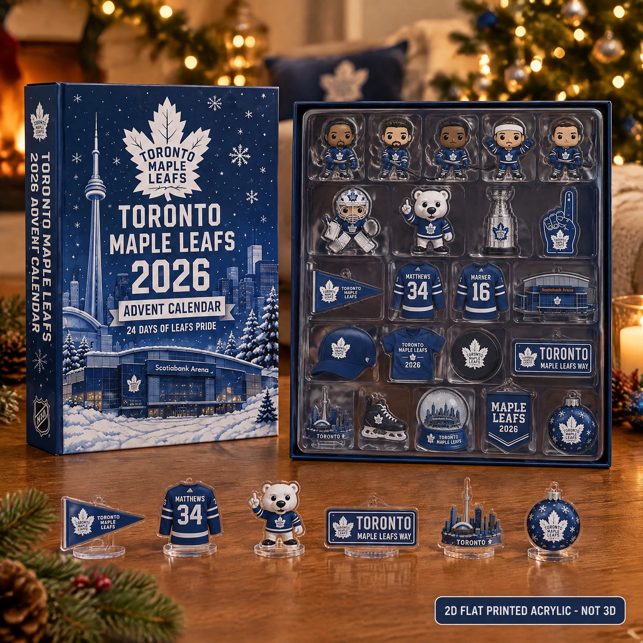 Toronto Maple Leafs Christmas Advent Calendar PB3IZYC
