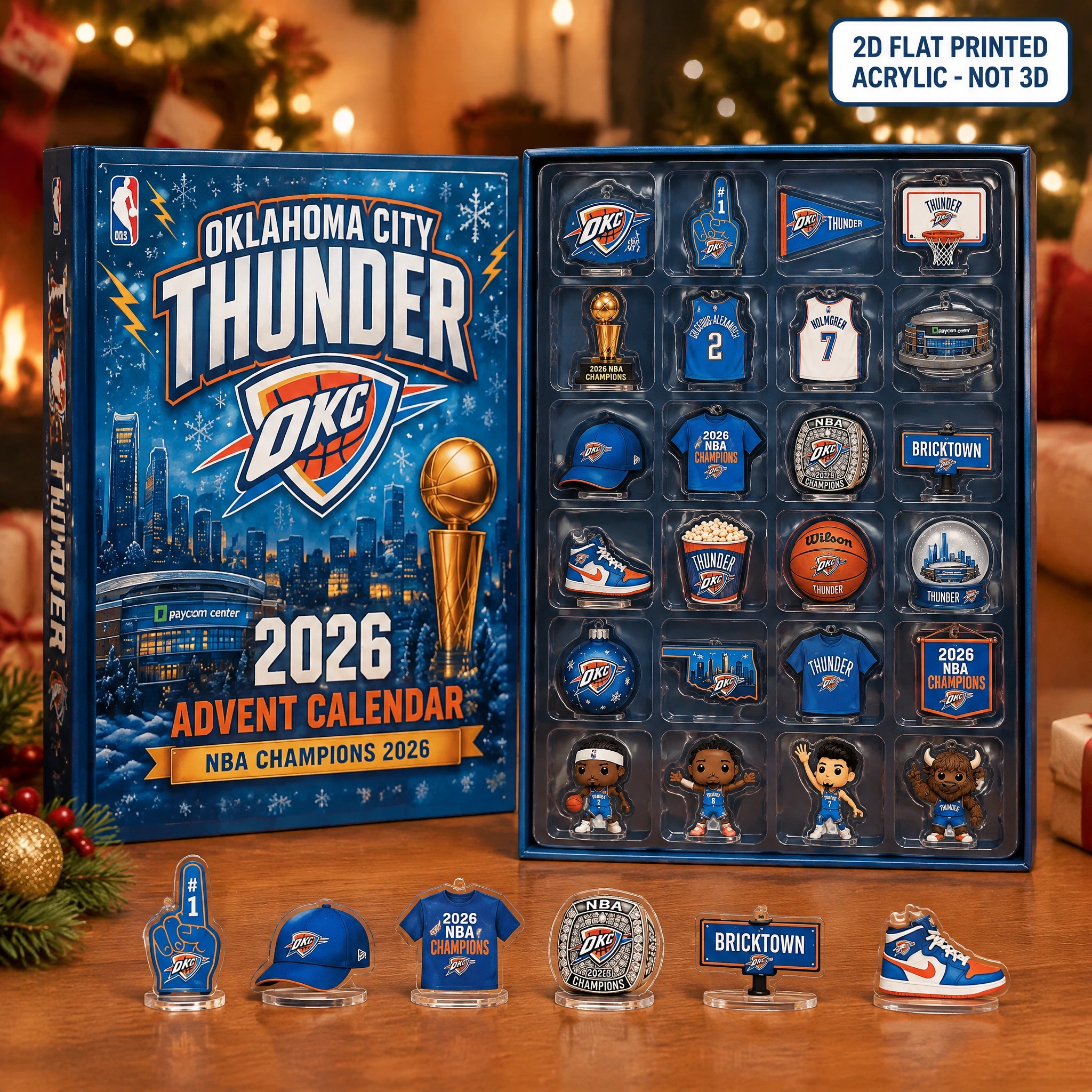 Oklahoma City Thunder Basketball Champions Advent Calendar PB1ZGHH
