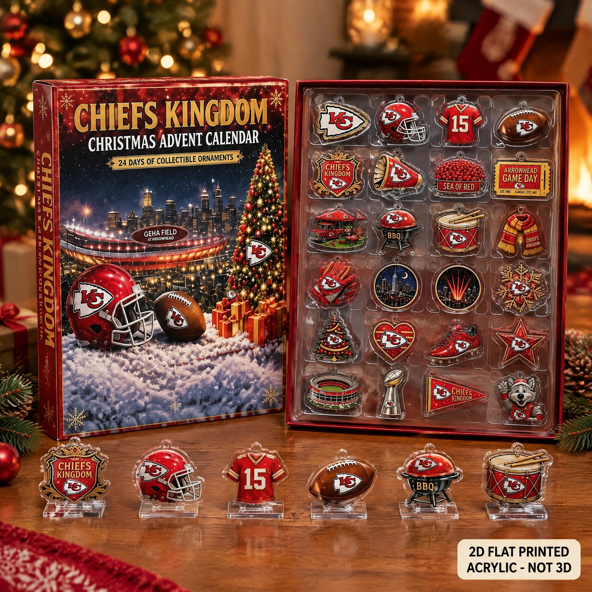 Kansas City Chiefs Kingdom Christmas Advent Calendar PB3Y6DW