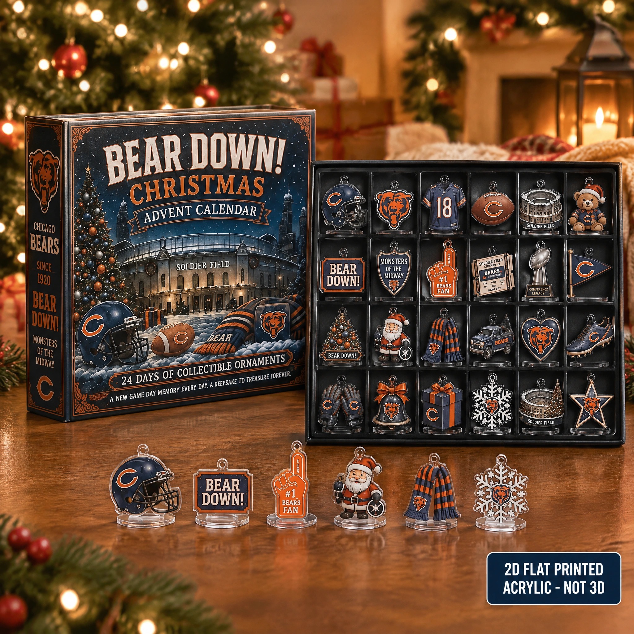 Chicago Bears Christmas Advent Calendar PB6QZ08