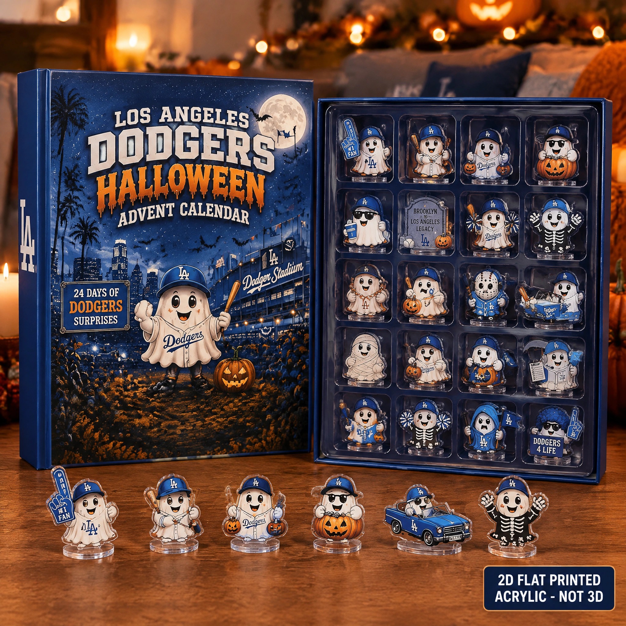 Los Angeles Dodgers Halloween Advent Calendar PB30EA8
