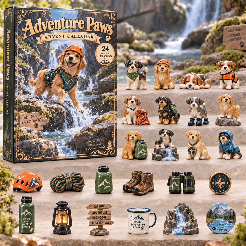 Adventure Paws advent calendar box with 24 acrylic Christmas charms