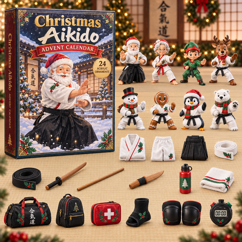 Aikido advent calendar box with 24 acrylic Christmas charms