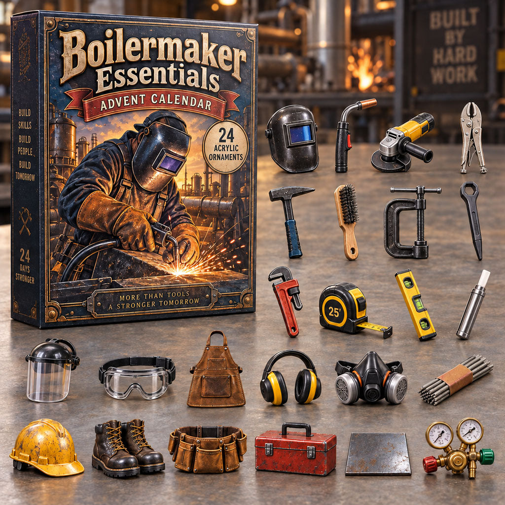 Boilermaker Essentials advent calendar box with 24 acrylic Christmas charms