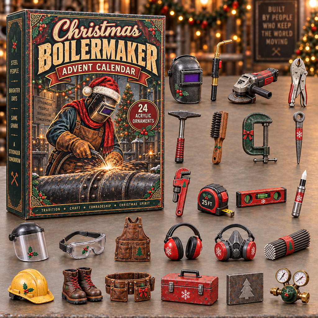 Boilermaker advent calendar box with 24 acrylic Christmas charms