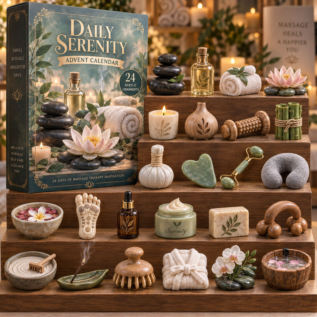 Daily Serenity advent calendar box with 24 acrylic Christmas charms