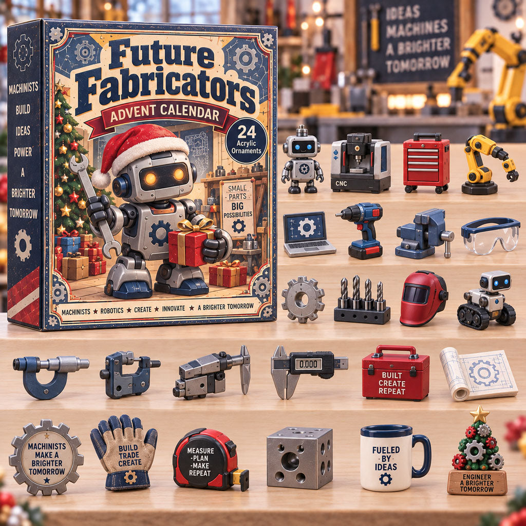 Future Fabricators advent calendar box with 24 acrylic Christmas charms