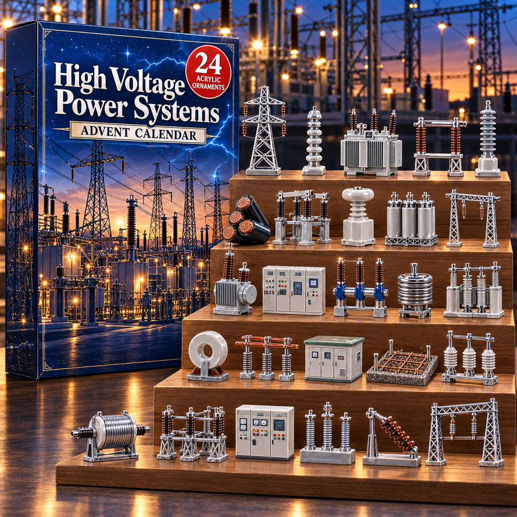High Voltage Systems advent calendar box with 24 acrylic Christmas charms