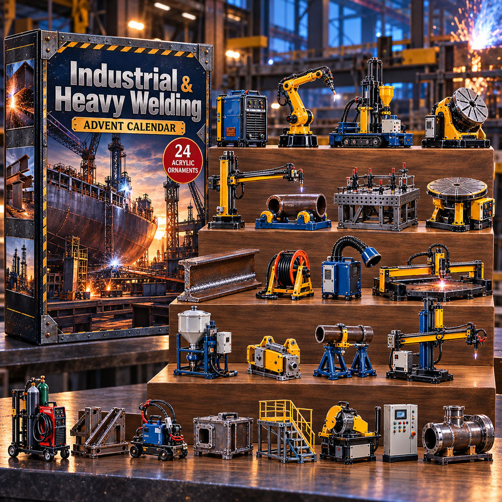 Industrial Heavy Welding advent calendar box with 24 acrylic Christmas charms