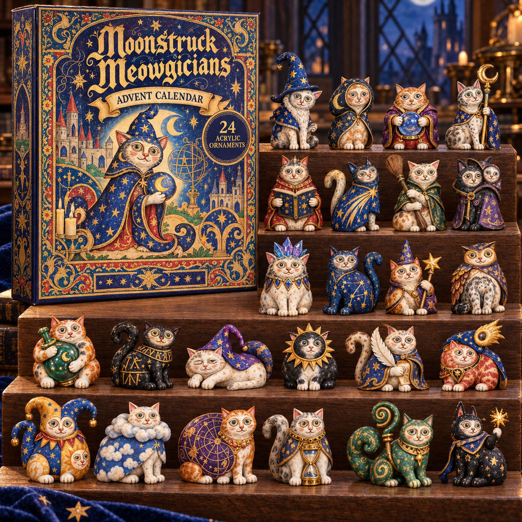 Moonstruck Mousegicians advent calendar box with 24 acrylic Christmas charms