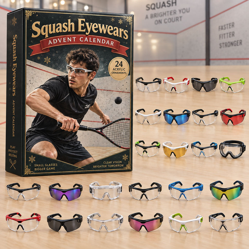 Squash Eyewears advent calendar box with 24 acrylic Christmas charms