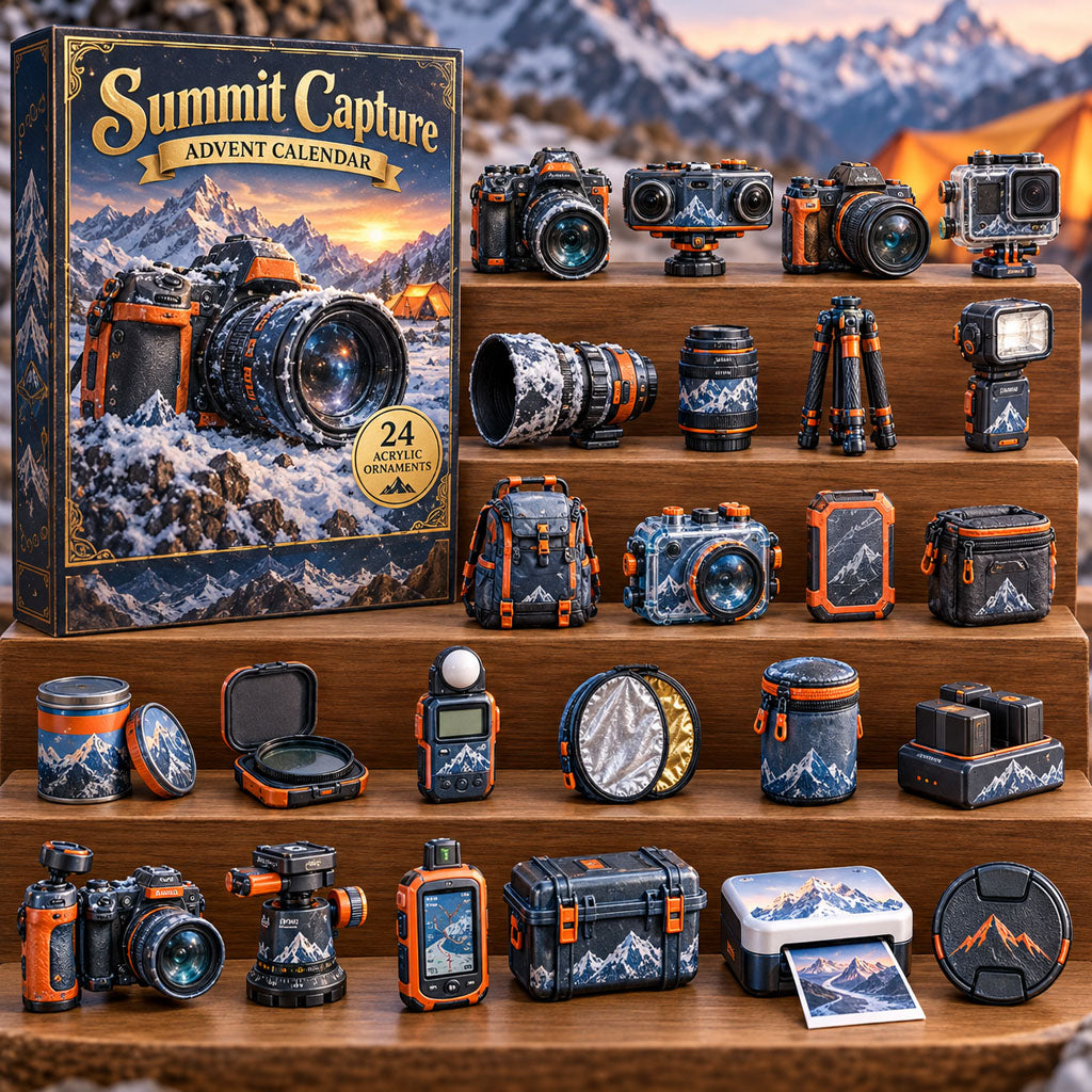 Summit Capture advent calendar box with 24 acrylic Christmas charms