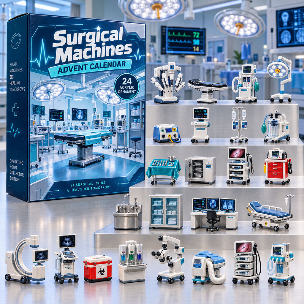 Surgical Machines advent calendar box with 24 acrylic Christmas charms