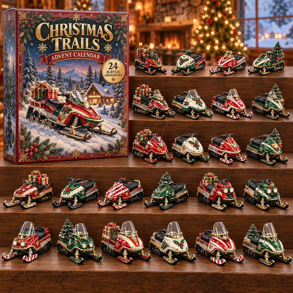 Trails advent calendar box with 24 acrylic Christmas charms